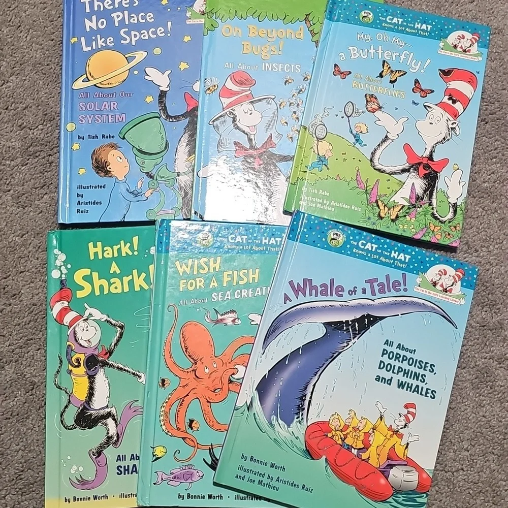 Cat in the Hat Learning Library Hardcover Books Bundle Of 6